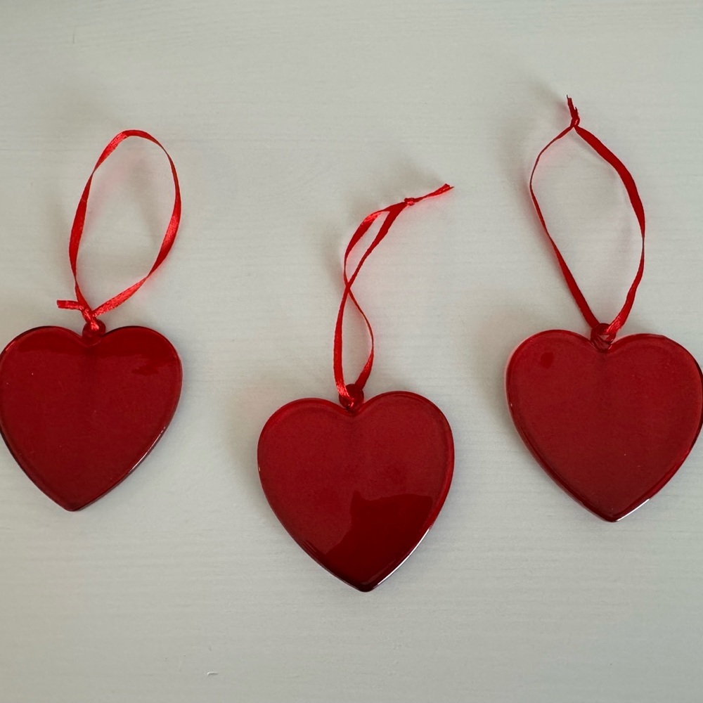 Red Heart Holiday Ornaments ❤️